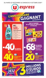 Promos Lessive Liquide dans le catalogue "U Express" de U Express Lessive Liquide en promo dans le catalogue U Express à la page 1