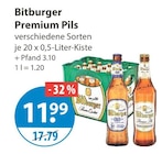 Premium Pils Angebote von Bitburger bei V-Markt Memmingen für 11,99 €
