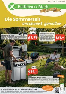 Gartensitzmöbel im aktuellen Raiffeisen Rhein-Ahr-Eifel Handelsgesellschaft mbH Prospekt (Bonn) Gartensitzmöbel im Raiffeisen Rhein-Ahr-Eifel Handelsgesellschaft mbH Prospekt "Die Sommerzeit entspannt genießen" mit 4 Seiten (Bonn)
