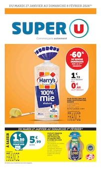 Catalogue Super U de la semaine 5, "Super U", page 1, 27/01/2026 - 08/02/2026 Prospectus Super U en cours, "Super U", page 1 sur 40