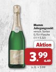Jahrgangssekt Angebote von Mumm bei combi Wilhelmshaven für 3,99 €