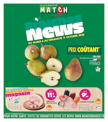 Catalogue de la semaine "Fraîches News" avec 1 pages, valide du 06/10/2026 au 11/10/2026 pour Faches-Thumesnil et alentours Prospectus de la semaine "Fraîches News" avec 1 pages, valide du 06/10/2026 au 11/10/2026 pour Faches-Thumesnil et alentours
