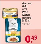 Gold oder Perle Katzennahrung von Gourmet für 0,49 € bei Rossmann im Angebot Gold oder Perle Katzennahrung von Gourmet im aktuellen Rossmann Prospekt
