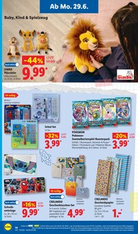Pokemon Angebot im Lidl Prospekt, gültig von 29.06.2026 bis 04.07.2026 Pokemon Angebot im aktuellen Lidl Prospekt auf Seite 40