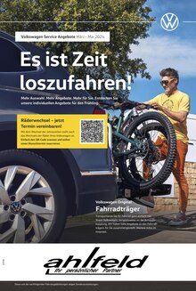 Aktueller Volkswagen Prospekt "Frühlingsfrische Angebote" Seite 1 von 1 Seite für Schenefeld