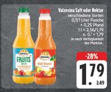 Saft oder Nektar im Angebot bei E center in Freital Saft oder Nektar Angebote von Valensina bei E center Freital für 1,79 €