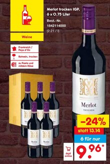 Merlot bei Netto Marken-Discount in Bottrop Merlot im Angebot bei Netto Marken-Discount Bottrop für 9,96 €