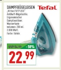 Dampfbügeleisen Virtuo FV1712EO im Angebot bei Marktkauf in Herford Dampfbügeleisen Virtuo FV1712EO Angebote von Tefal bei Marktkauf Herford für 22,99 €