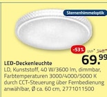 LED-Deckenleuchte für 69,99 € bei ROLLER im Angebot LED-Deckenleuchte im aktuellen ROLLER Prospekt