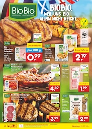 Bio Fleisch Angebot im aktuellen Netto Marken-Discount Prospekt auf Seite 12