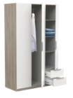 Armoire 3 portes et 2 tiroirs en promo chez Bazarland Charleville-Mézières à 149,00 €