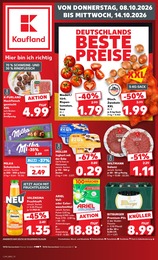 Kaufland Prospekt „Hier bin ich richtig“ für Herxheimweyher b Landau, Pfalz und Umgebung mit 70 Seiten Kaufland Prospekt für Herxheimweyher b Landau, Pfalz und Umgebung: „Hier bin ich richtig“, 70 Seiten, 08.10.2026 - 14.10.2026