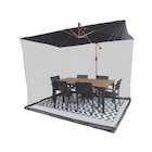 Moustiquaire de parasol - CARREFOUR en promo chez Carrefour Calais à 24,99 €