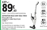 Aspirateur balai 2en1 dual force - ROWENTA en promo chez E.Leclerc La Ferté-Bernard à 89,63 €