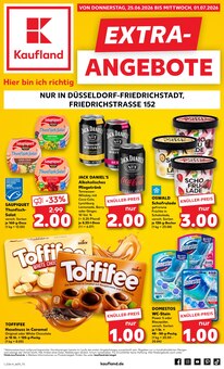 Jack Daniels im Kaufland Prospekt "EXTRA-ANGEBOTE" mit 8 Seiten (Ratingen)