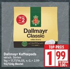 Kaffeepads von Dallmayr für 1,99 € bei EDEKA im Angebot Kaffeepads von Dallmayr im aktuellen EDEKA Prospekt