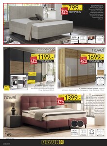 Bett im BRAUN Möbel-Center Prospekt "Aktionsangebote" mit 16 Seiten (Freiburg (Breisgau))