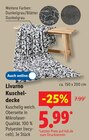 Kuscheldecke im Angebot bei Lidl in Lutherstadt Wittenberg Kuscheldecke Angebote von Livarno bei Lidl Lutherstadt Wittenberg für 5,99 €