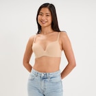 Soutien-gorge push-up microfibre beige femme en promo chez La Halle Grenoble à 10,99 €