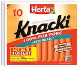 Knacki Original -25% de sel X10 - Herta en promo à 5,90 € chez Intermarché Super Knacki Original -25% de sel X10 - Herta dans le catalogue Intermarché Super