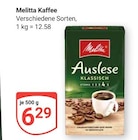 Kaffee Angebote von Melitta bei GLOBUS Ludwigshafen für 6,29 €