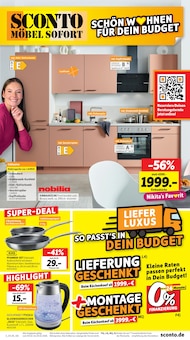 Wasserkocher im Sconto SB Prospekt "SCHÖN WOHNEN FÜR DEIN BUDGET!" mit 12 Seiten (Erfurt)