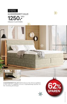 Boxspringbett im aktuellen Kabs Prospekt (Essen) Boxspringbett im Kabs Prospekt "Die groĂźe Weihnachtsspenden-Aktion" mit 46 Seiten (Essen)