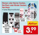 Damen oder Herren Socken, 3er Pack oder Kinder Socken, 4er Pack Angebote bei Netto Marken-Discount Berlin für 3,99 €