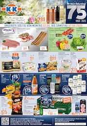 Supermarkt Prospekt von K+K - Klaas & Kock in Gersten Aktueller K+K - Klaas & Kock Supermärkte Prospekt für Gersten: Wenn Lebensmittel, dann K+K mit 12} Seiten, 02.06.2025 - 07.06.2025