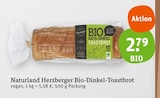 Bio-Dinkel-Toastbrot Angebote von Naturland Herzberger bei tegut Bamberg für 2,79 €