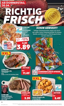 Braten im Kaufland Prospekt "Aktuelle Angebote" mit 62 Seiten (Duisburg)