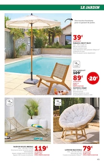 Promo Meuble De Jardin dans le catalogue Hyper U du moment à la page 49