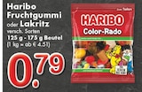 Fruchtgummi oder Lakritz Angebote von Haribo bei TOP Getränke Willich für 0,79 €