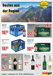 Bier im aktuellen Trinkgut Prospekt (München) Bier im Trinkgut Prospekt "Aktuelle Angebote" mit 4 Seiten (München)