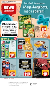 REWE Prospekt Dein Markt mit 38 Seiten