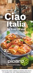 Catalogue Picard à Saintes, avec 12 pages Prospectus Picard à Saintes, "Ciao Italia", 12 pages, 09/05/2022 - 29/05/2022