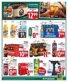 Coca Cola im EDEKA Prospekt "Wir lieben Lebensmittel." mit 28 Seiten (Augsburg)