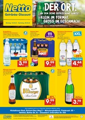 Aktueller Netto Marken-Discount Prospekt mit Bier, "DER ORT, AN DEM DU IMMER AUSGEZEICHNETE PREISE FINDEST.", Seite 1