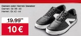 Damen oder Herren Sneaker bei Woolworth im Prospekt "" für 10,00 €