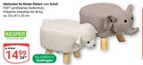 Sitzhocker für Kinder Elefant Angebote von KESPER bei GLOBUS St. Ingbert für 14,99 €