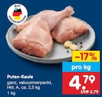Aktuelle Pute Angebote bei Netto Marken-Discount in Hannover Aktuelles Puten-Keule Angebot bei Netto Marken-Discount in Hannover ab 4,79 €