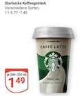 Kaffeegetränk von Starbucks für 1,49 € bei GLOBUS im Angebot Kaffeegetränk von Starbucks im aktuellen GLOBUS Prospekt