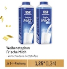 Frische Milch Angebote von Weihenstephan bei Metro Neustadt für 1,34 €