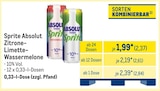 Aktuelle Coca Cola Angebote bei METRO in Goslar Aktuelles Sprite Absolut Zitrone-Limette-Wassermelone Angebot bei METRO in Goslar ab 2,37 €