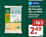 Bio-Heumilch-Käse am Stück von Nur Nur Natur im aktuellen ALDI SÜD Prospekt für 2,49 €