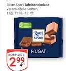 Tafelschokolade Nugat im Angebot bei GLOBUS in Erfurt Tafelschokolade Nugat Angebote von Ritter Sport bei GLOBUS Erfurt für 2,99 €