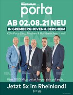 Möbel Hausmann Prospekt für Mönchengladbach mit 12 Seiten Möbel Hausmann Prospekt für Mönchengladbach: "MÖBEL HAUSMANN wird zu porta", 12 Seiten, 26.07.2021 - 08.08.2021