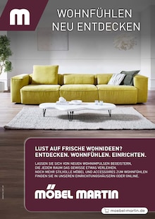 Möbel Martin Prospekt WOHNFÜHLEN NEU ENTDECKEN mit  Seiten in Alzey und Umgebung