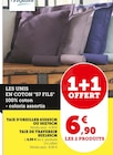 Promo Taie d'oreiller 63x63cm ou 50x70cm à 6,90 € dans le catalogue Hyper U à Pertuis