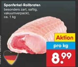 Aktuelle Braten Angebote bei Netto Marken-Discount in Salzgitter Aktuelles Spanferkel-Rollbraten Angebot bei Netto Marken-Discount in Salzgitter ab 8,99 €